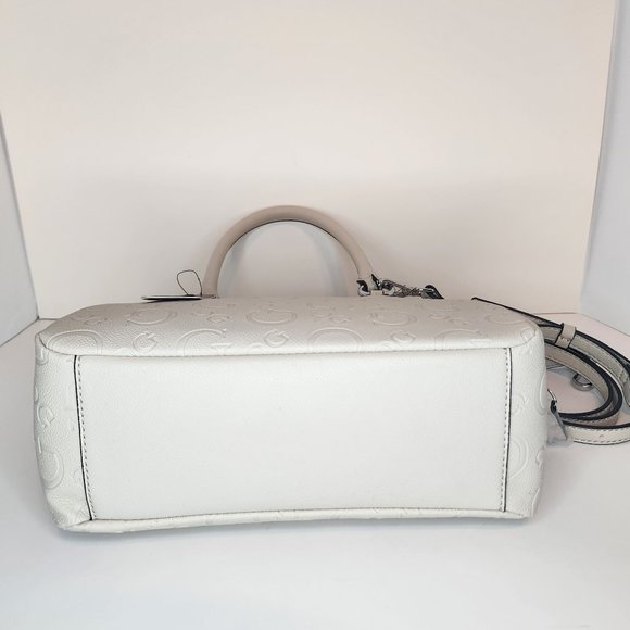 Guess Canaria Beige Mid Size Satchel Crossbody - NWT - Picture 7 of 10